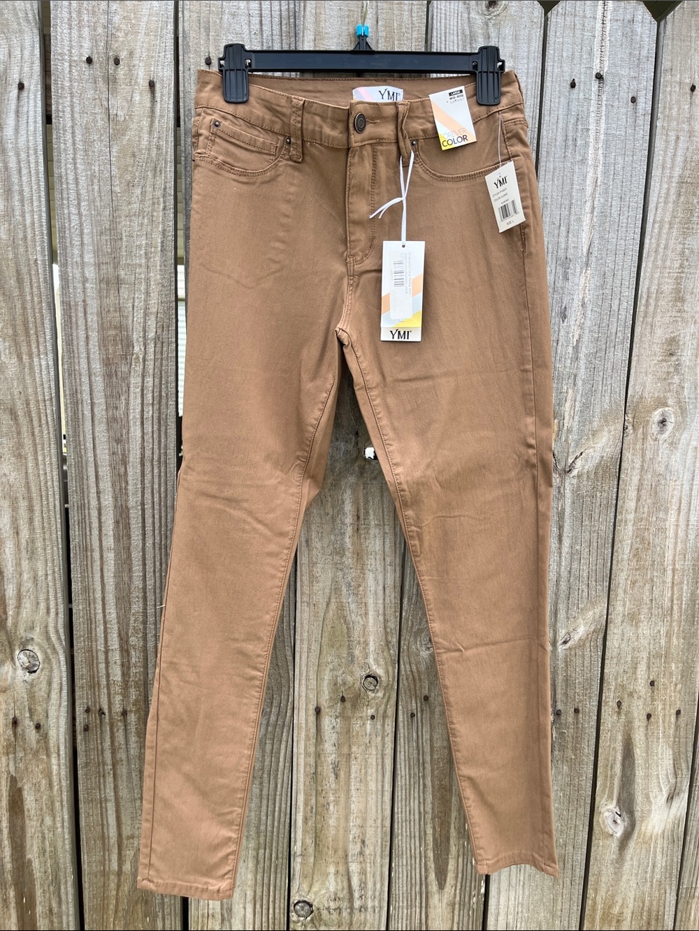 YMI Caramel High-Rise Skinny Jeans